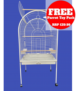 Parrot-Supplies Jacksonville Top Opening Parrot Cage White